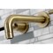 Kingston Brass KS8123CKL Two-Handle Wall Mount Bathroom Faucet, Antique Brass KS8123CKL - alternate 4